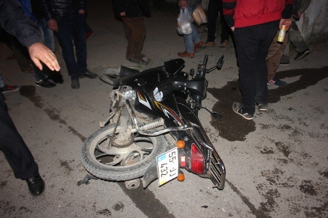 Bafra’da Otomobil İle Motosiklet Çarpıştı: 1 Yaralı