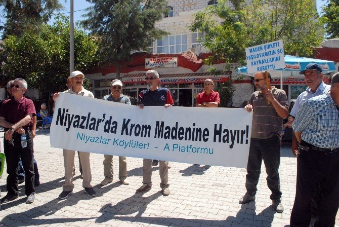 Yeşilova’da Krom Madeni Protestosu