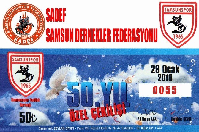 Sadef’ten Samsunspor’a Piyango Desteği