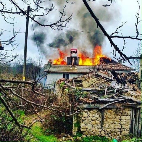 Safranbolu’da Ev Yangını