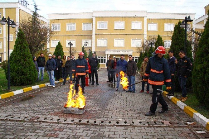 Saü’ De Yangın Eğitimi Ve Tatbikatı Düzenlendi