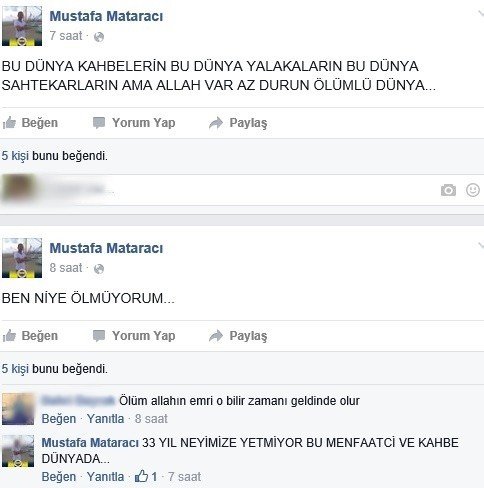 ’Ben Niye Ölmüyorum’ Diye Yazdıktan Sonra İntihar Etti