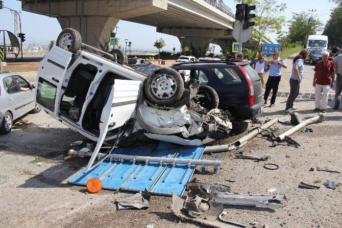 Samsun’da Trafik Kazası: 4 Yaralı