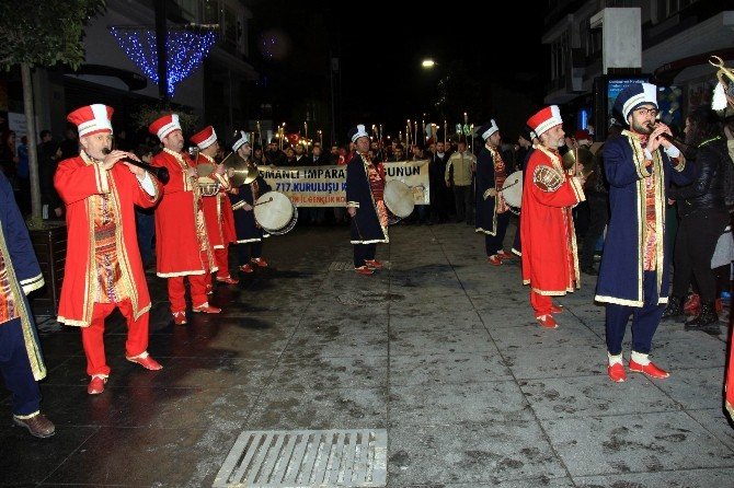 Samsun’da Osmanlı’nın 717. Kuruluş Yılı Yürüyüşü