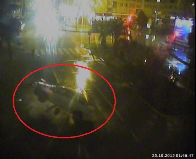 Samsun’da Trafik Kazaları Mobese Kameralarında