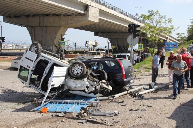 Samsun’da Trafik Kazası: 4 Yaralı