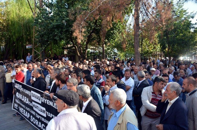 Siverek’te Ankara’daki Patlamaya Tepki Eylemi