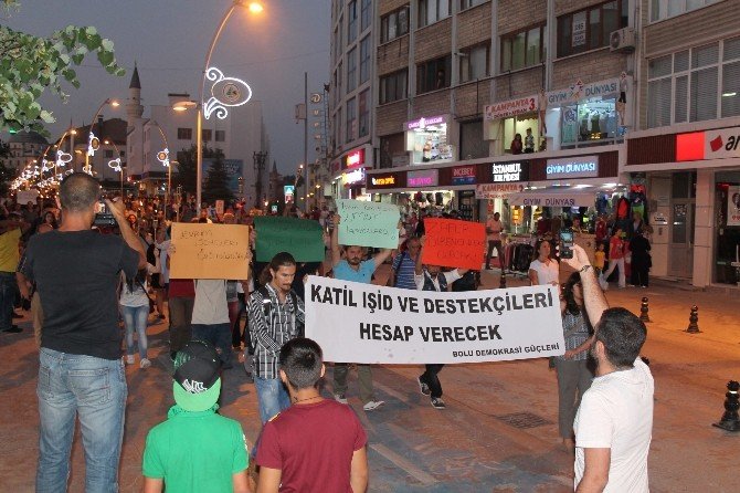 Bolu’da Suruç Patlaması Protesto Edildi