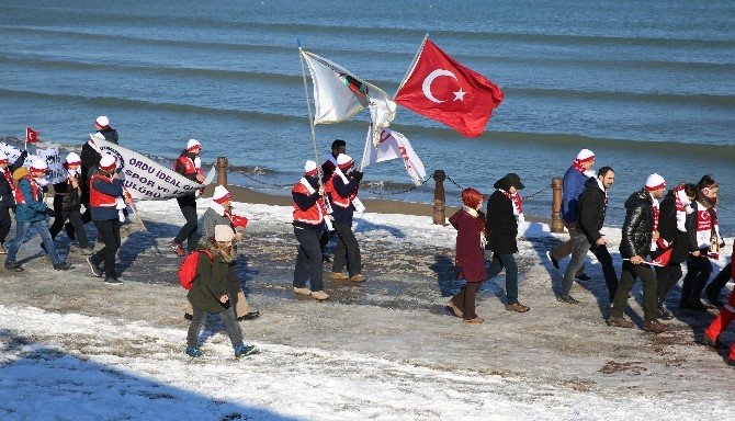 Ordu’da Sarıkamış Şehitleri İçin Yürüyüş Ve Anma Töreni Düzenlendi