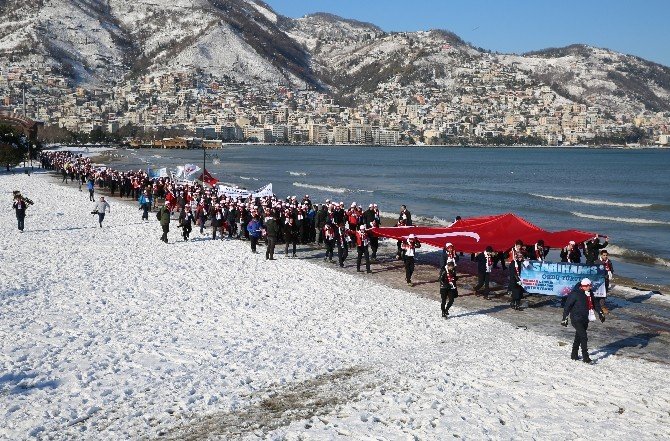 Ordu’da Sarıkamış Şehitleri İçin Yürüyüş Ve Anma Töreni Düzenlendi