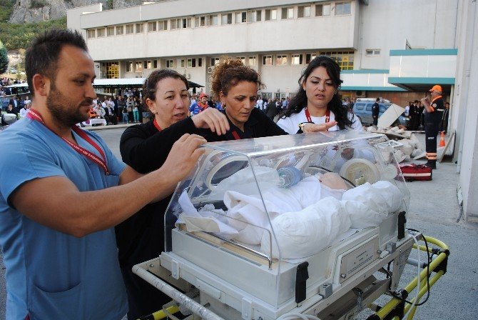 Amasya’da Hastanede Afet Tatbikatı