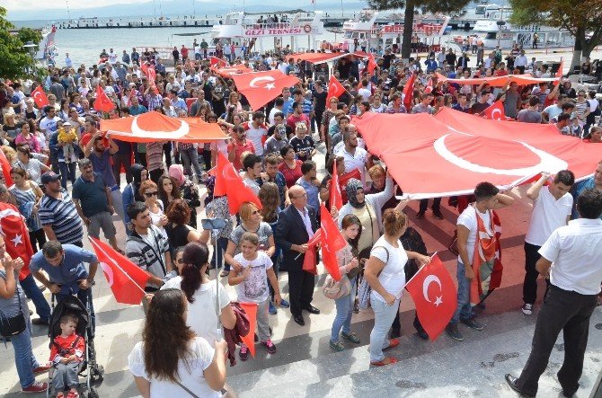 Sinop Şehitler İçin Sokağa Döküldü