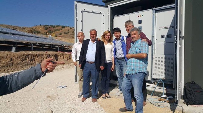 Çorum’da Güneş Panelleriyle Elektik Üretilmeye Başladı