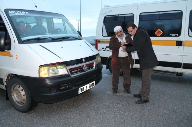 Sungurlu’da Servis Minibüsleri Denetlendi