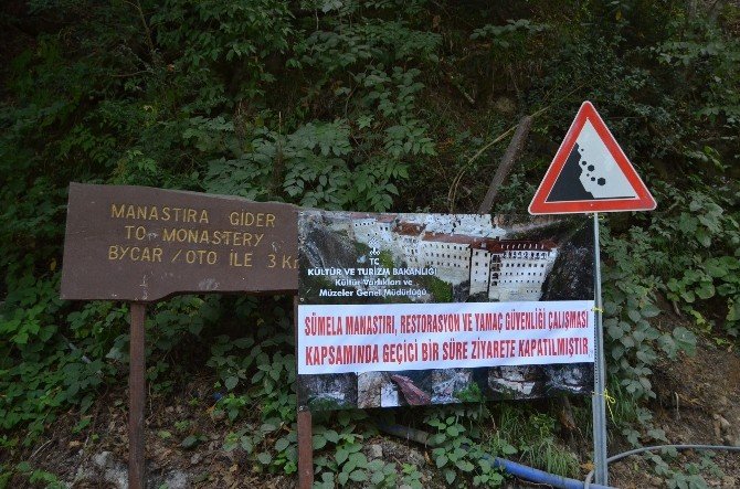 Tarihi Sümela Manastırı Restorasyon Çalışmaları Nedeniyle Bugünden İtibaren 1 Yıl Süreyle Ziyarete Kapatıldı