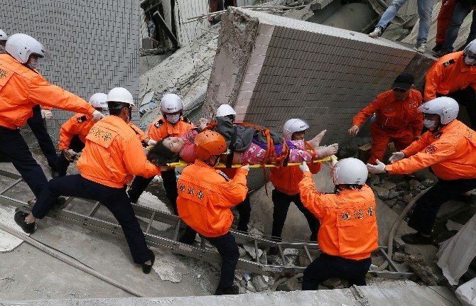 Tayvan’da 6.4 Büyüklüğünde Deprem