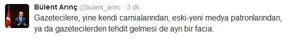 Bülent Arınç’tan Ahmet Hakan’a Saldırıya Kınama