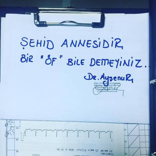 “Şehit Annesidir, Bir Öf Bile Demeyiniz” Notu Paylaşım Rekoru Kırıyor