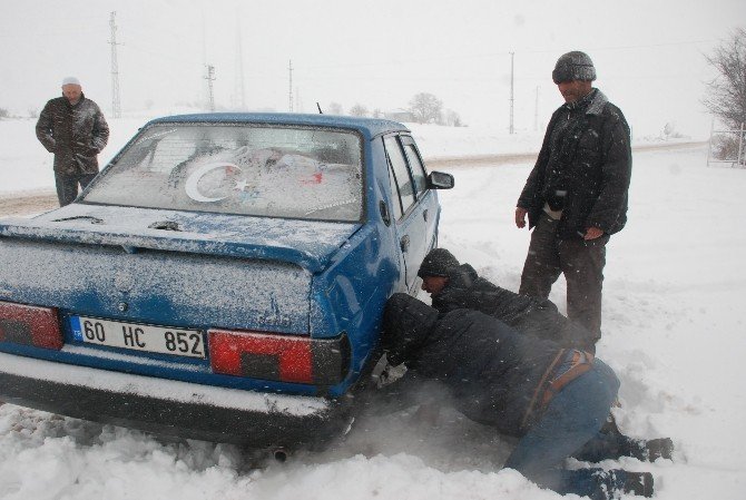 Tokat’ta Kar Yağışı