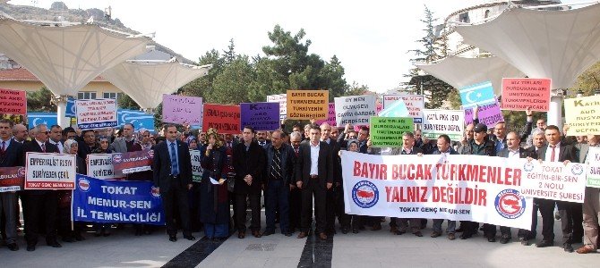 Tokat’ta Türkmen Bölgesine Yapılan Saldırılar Protesto Edildi