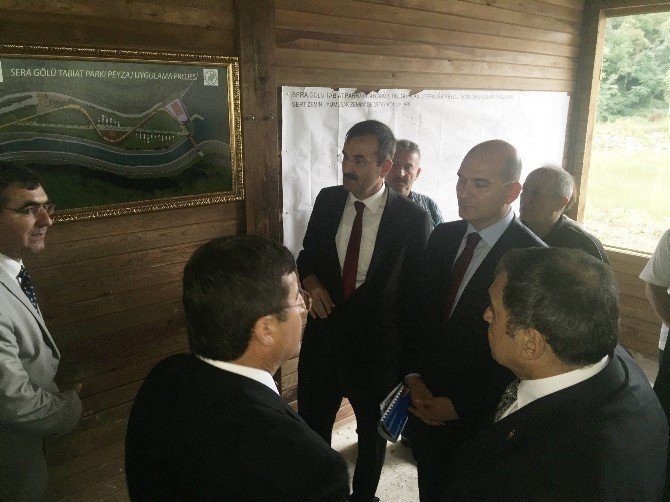 Orman Ve Su İşleri Bakanı Veysel Eroğlu, Sera Gölü’nde İncelemelerde Bulundu