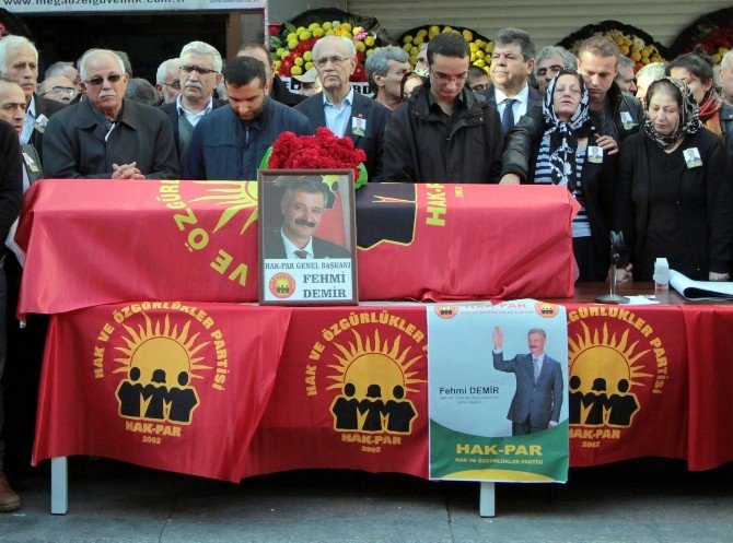 Hak-par Genel Başkanı Fehmi Demir İçin Cenaze Töreni Düzenlendi