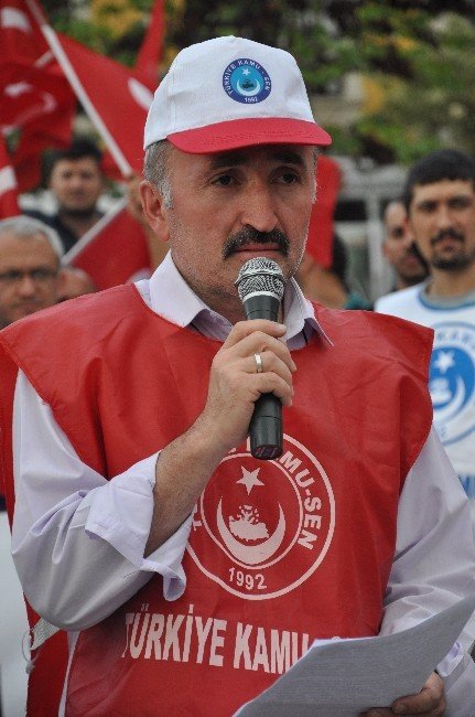 Kamu-sen Giresun’da Terörü Lanetledi