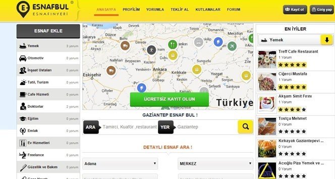 Esnafa Müjde, Ücretsiz Reklam Fırsatı Sunan Esnafbul.com Yayında