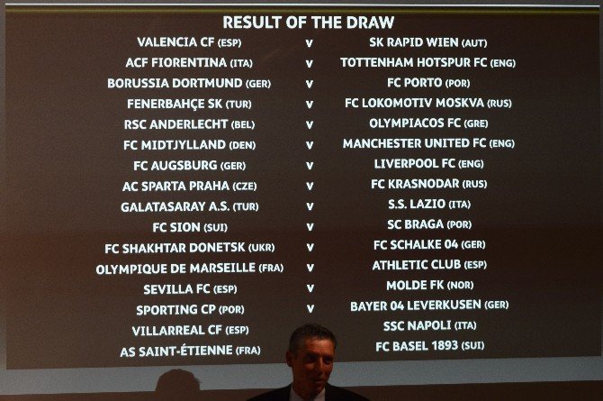 Uefa Avrupa Ligi’nde Eşleşmeler Belli Oldu