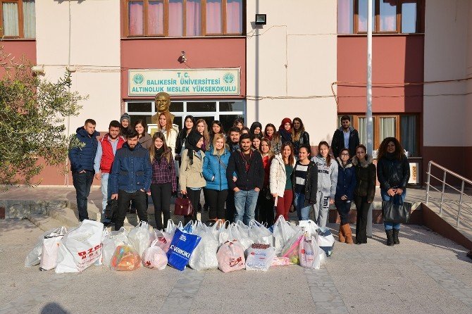 Baü Altınoluk Meslek Yüksekokulu Öğrencilerinden Anlamlı Ziyaret