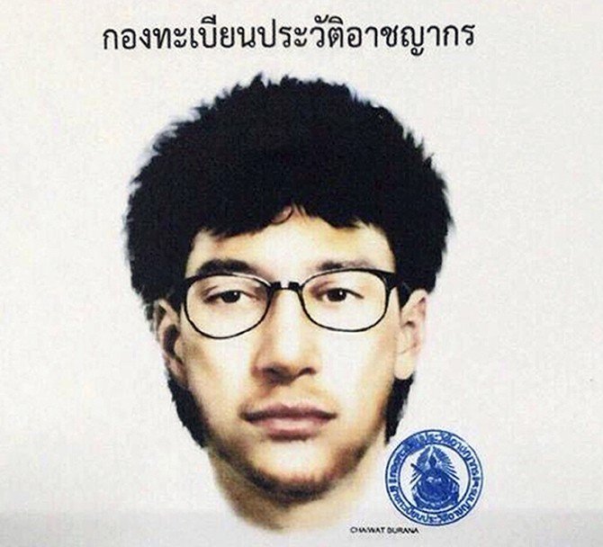 Tayland Polisi Bombacıyı Yakalamak İçin Interpol’den Yardım İstedi