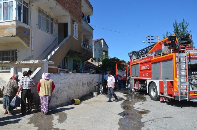 Bafra’da Korkutan Yangın