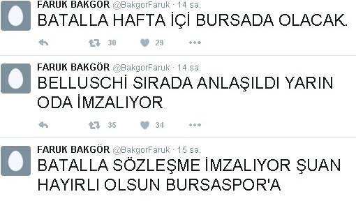 Bursaspor, Batalla Ve Belluschi İle Anlaştı