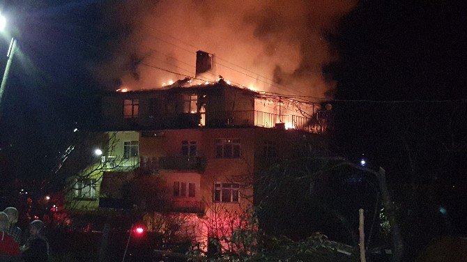 Alaplı’da Yangın Korkuttu