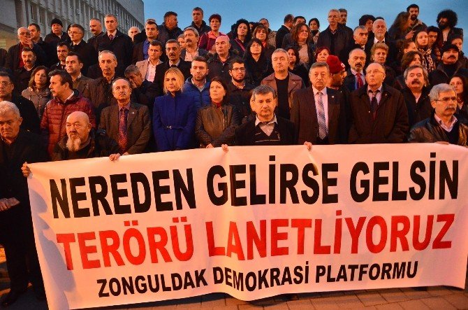Zonguldak Teröre Tepki İçin Yürüdü