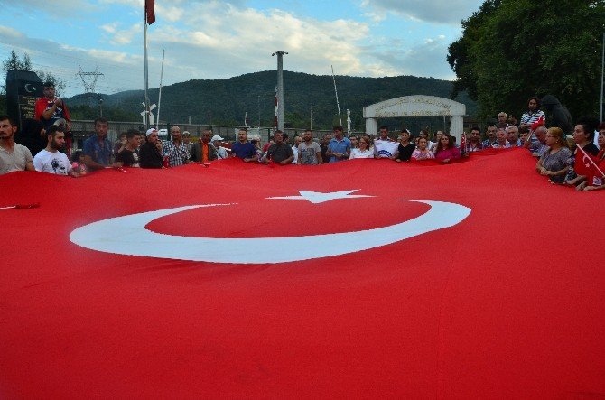 Zonguldak’ta Teröre Tepki Yürüyüşü
