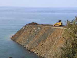 Rize-Artvin Havalimanı’nda Deniz Dolgusu Başladı