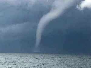 Rize'de Denizde Hortum Oluştu