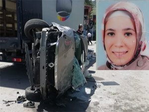 Şeyma Öğretmenin Hayatını Kaybettiği İspir'deki Kazanın Görüntüleri