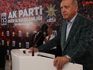 Cumhurbaşkanı Erdoğan, AK Parti Rize İl Başkanlığının Yemeğinde Konuştu