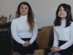 Rize'de ilkokul öğrencilerinden sağlık çalışanlarına ve "Evde kal" çağrısına destek