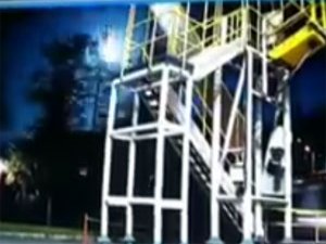 Rize'de Belediye Başkanı Göktaşının Düşüş Anını Paylaştı