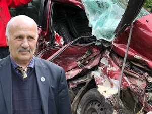 Rize'de otomobil beton mikseri ile çarpıştı : 1 yaralı