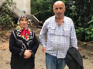 Rize'deki Selden Etkilenen Çift Yaşadıklarını Anlattı