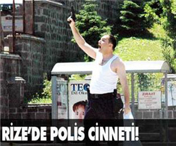 Rize'de polis cinneti