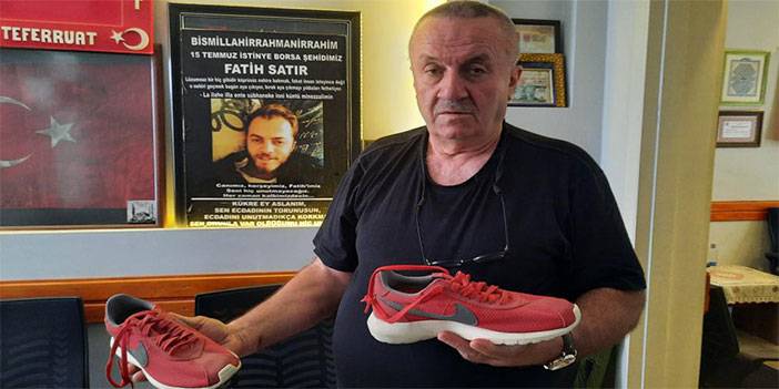 Rizeli 15 Temmuz şehidi Fatih Satır’ın babası oğlunun kanlı ayakkabısını hala saklıyor