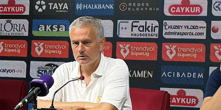 Jose Mourinho:"Bugün Rizespor'u 'iyi değilmiş' gibi gösterdik aslında iyi bir takım"