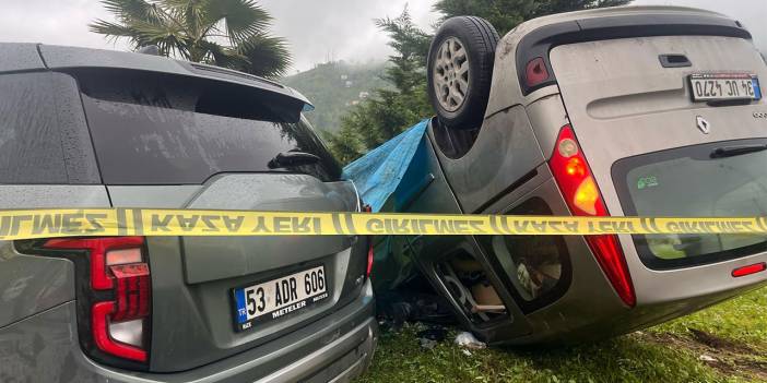 Rize'de Trafik Kazası 1 Ölü