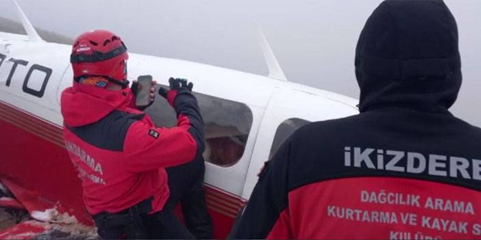 Düşen jet uçağının enkazı Rize-Bayburt sınırında JAK timi tarafından bulundu