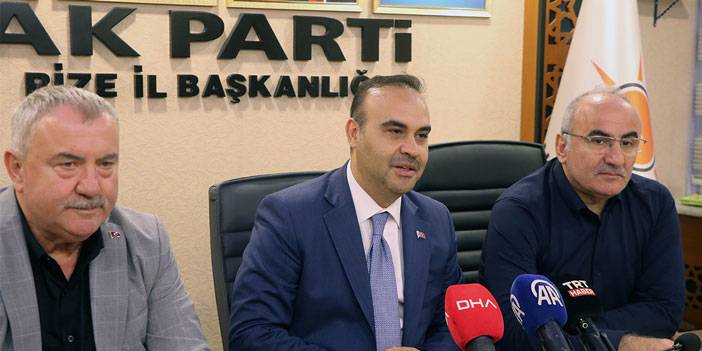Sanayi ve Teknoloji Bakanı Kacır: Rize’de 4 başlıkta yatırımlara destek vereceğiz